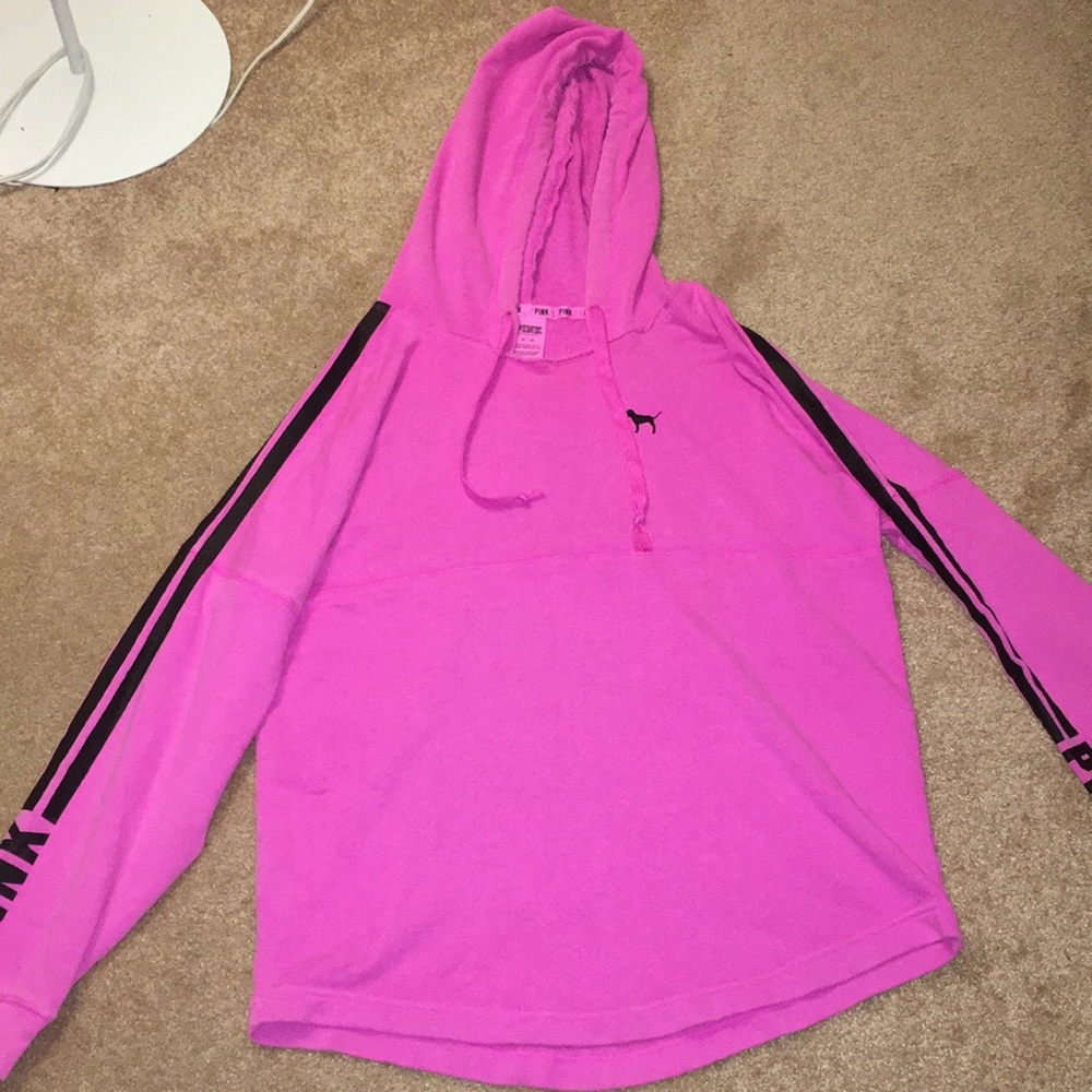 PINK bright pink hoodie